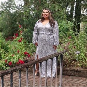 Boohoo Silver Sequin Dress- Plus Size